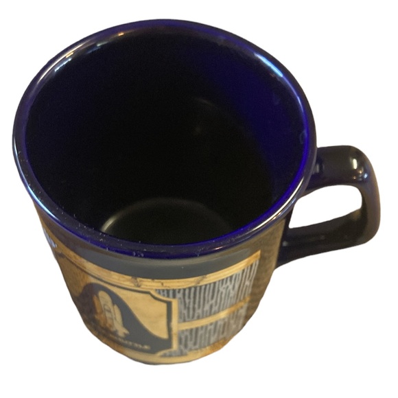 Culver Space Shuttle Kennedy Space Center NASA Cobalt Blue & 22kt Gold Cup - Picture 5 of 7